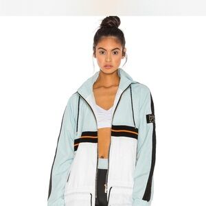 P.E Nation Mint and White Bomber Jacket